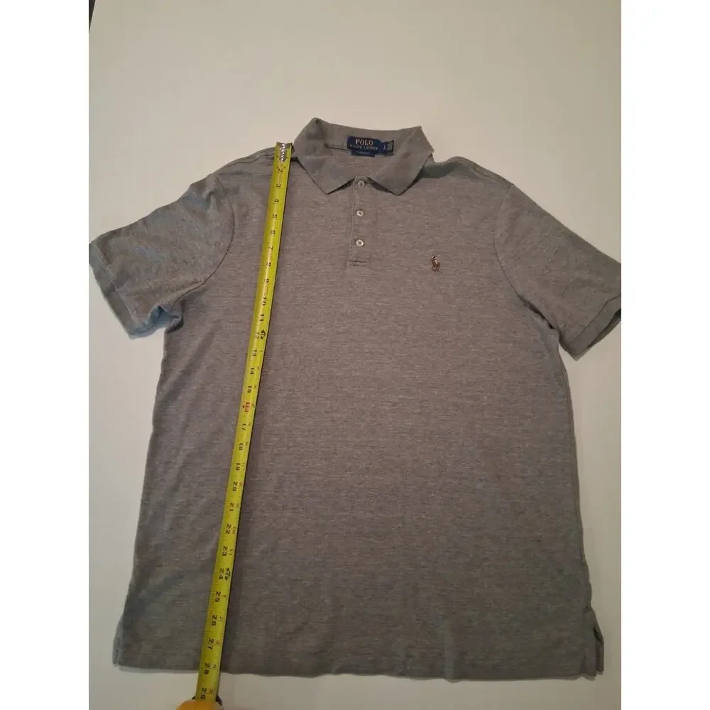 Polo Ralph Lauren Men's Classic Fit Soft Touch Polo Shirt Heather Gray Size L